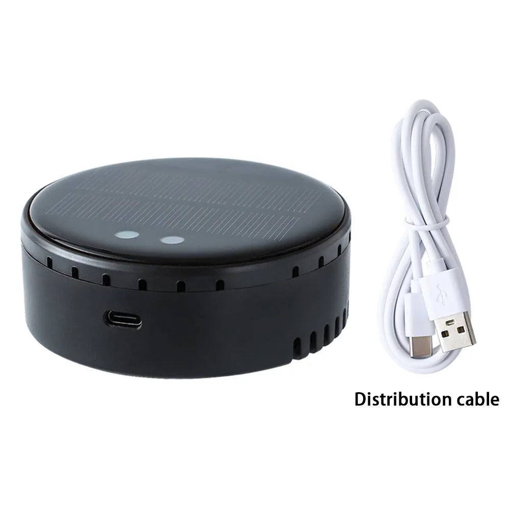 Solar-powered car mounted air humidifier in black, gold or red with adjustable mist control