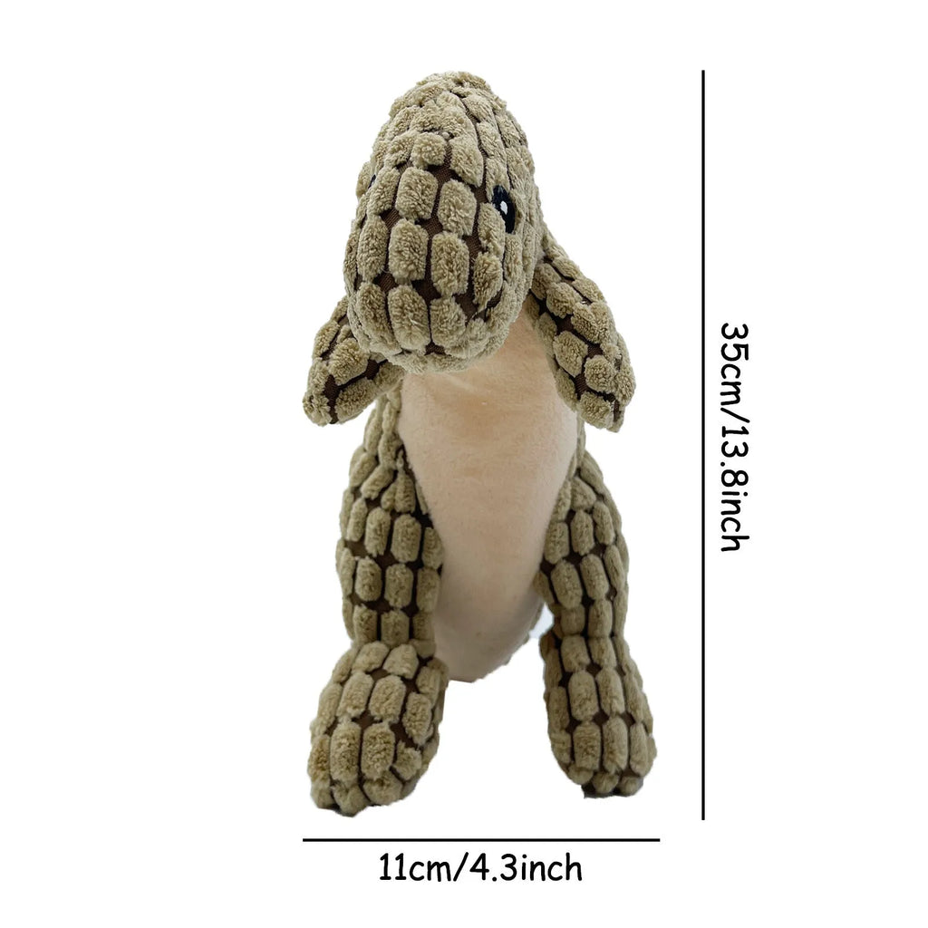 Grey, green, and orange bite-resistant dog toys with sound for training and boredom relief