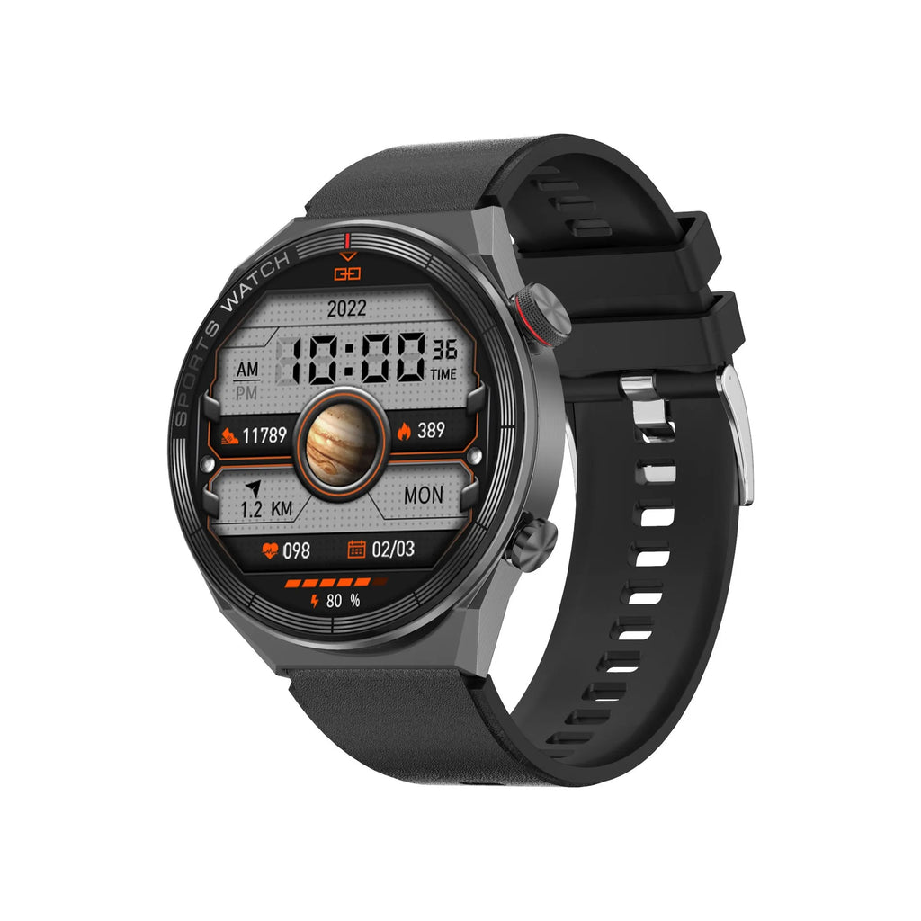 Large screen Bluetooth smart watch with colour display showing call interface