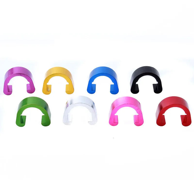 Aluminum alloy C buckle hardware in multiple colours with 10.2mm x 13mm x 5mm dimensions