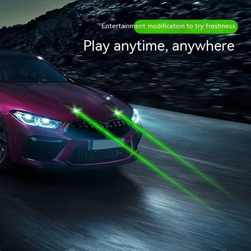 Car strobe light with remote control for vehicle visibility in poor weather
