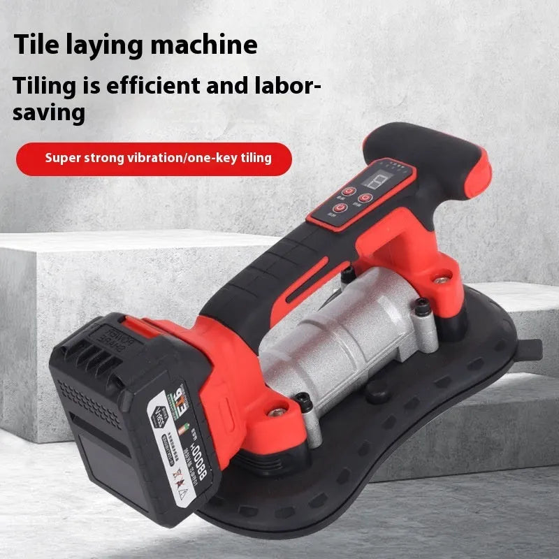 21V cordless tile laying machine with batteries and charger for professional tile installation