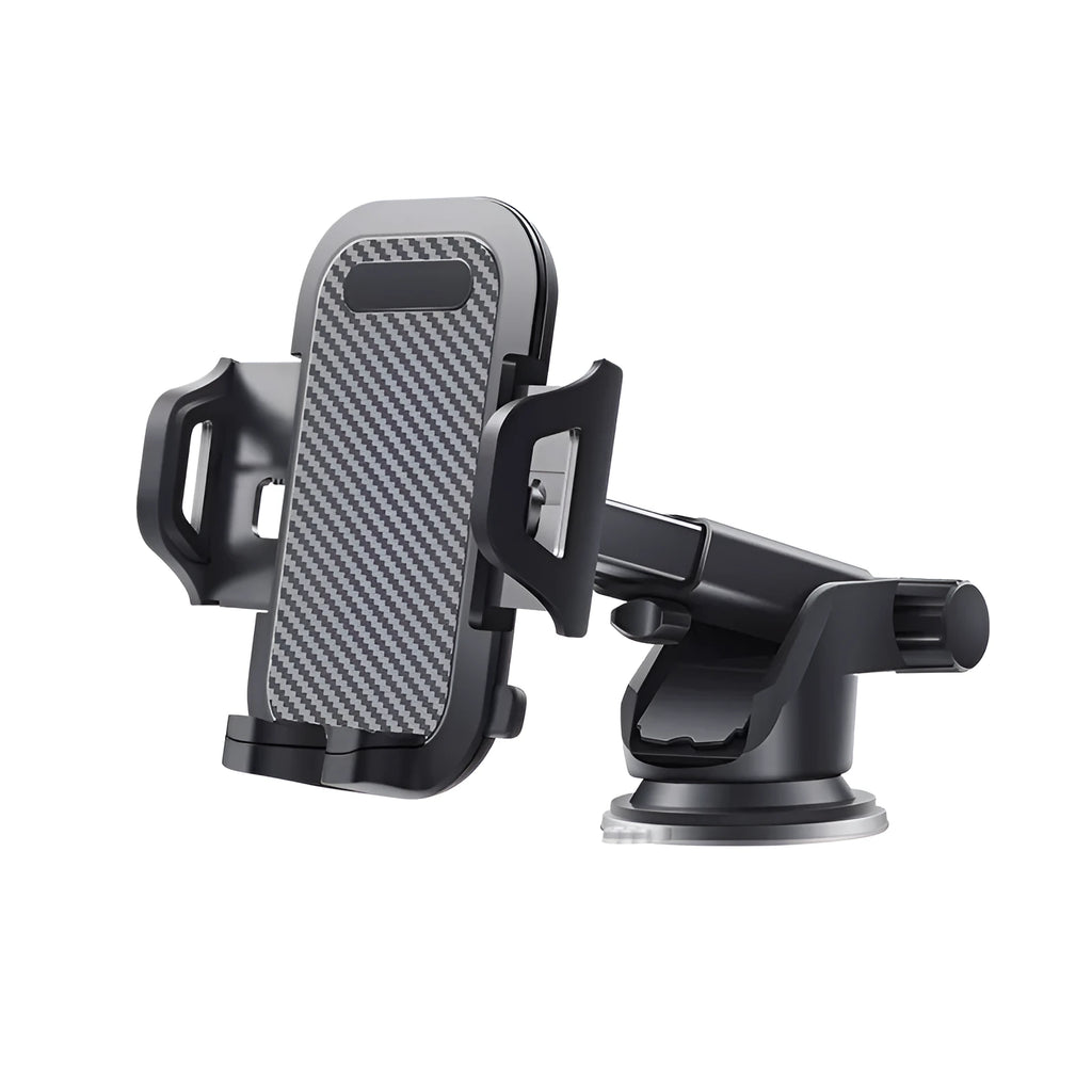 Black ABS EVA car phone holder for smartphones 4 to 7 inches