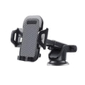 Black ABS EVA car phone holder for smartphones 4 to 7 inches