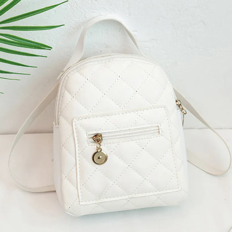 Girls' Korean style embroidered hard bookbag backpack in black, pink or white colours