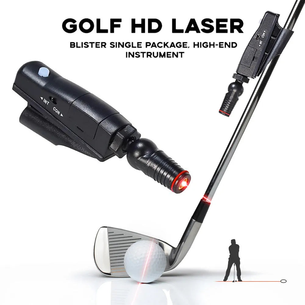 Black golf push rod laser aiming sight accessory for putting alignment practice