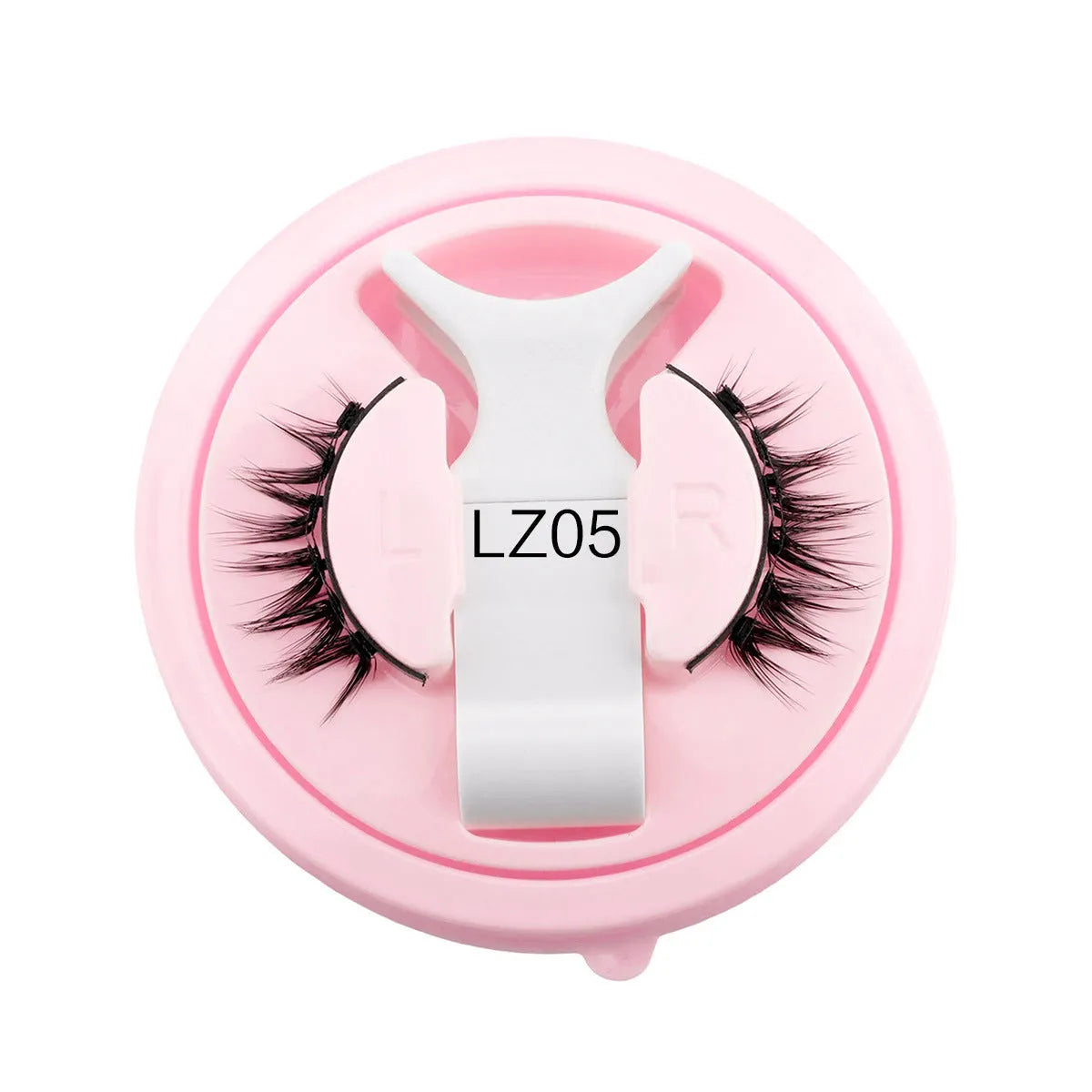 Reusable waterproof false eyelashes with glue-free application showing 0.6mm-1.1mm thickness range