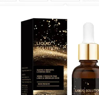 30ml facial moisturising liquid bottle with hyaluronic acid formulation measuring 9cm in height
