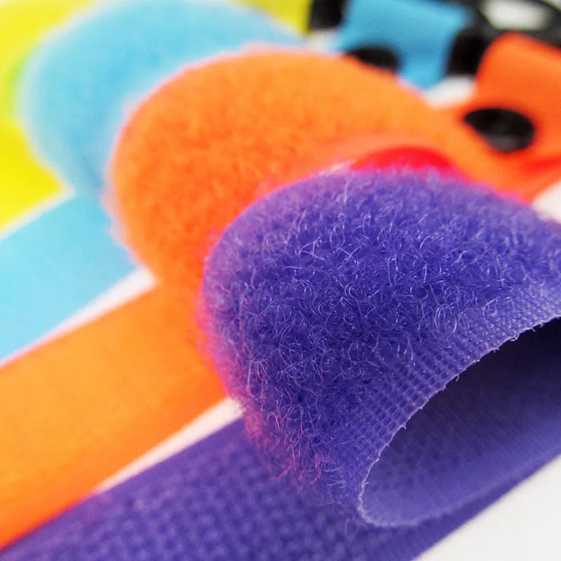 Nylon luggage Velcro hook in various colours for baggage identification
