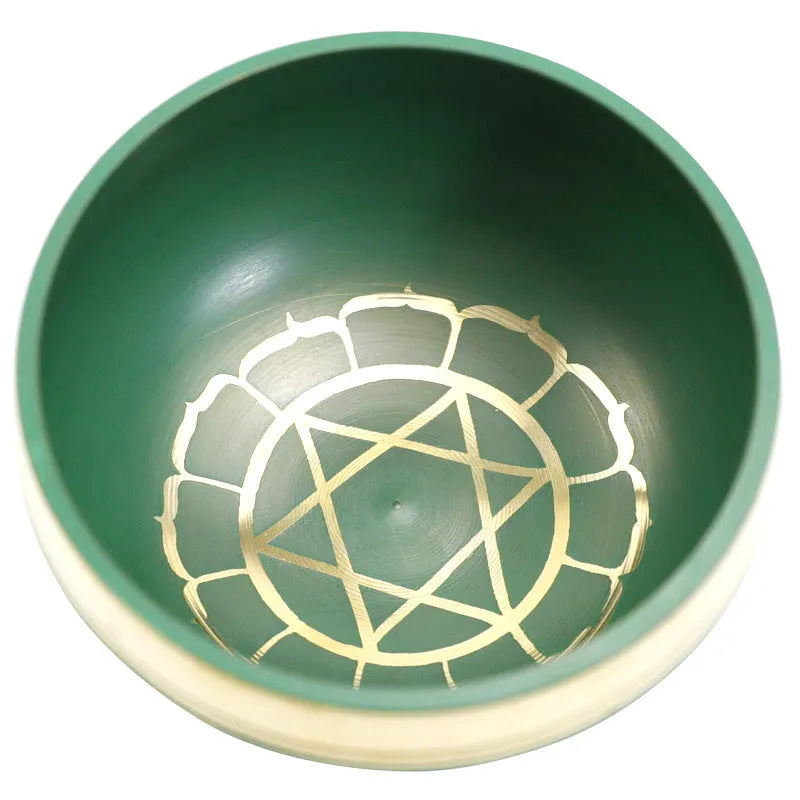 8cm handmade Himalaya singing bowl in colourful options for yoga meditation percussion instrument