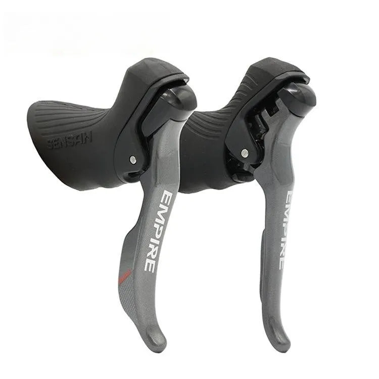 Aluminium alloy road bike transmission kit with manual change, finger dial, and short leg rear dial