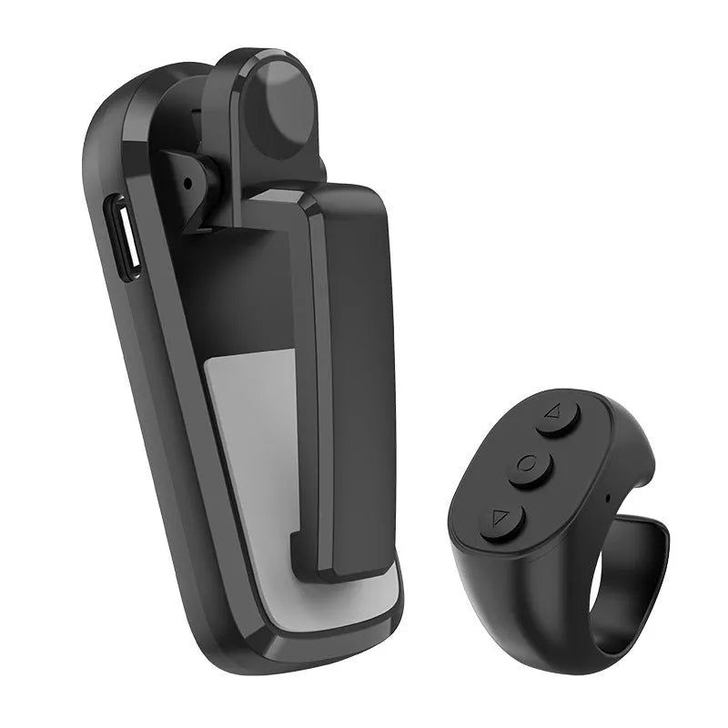 Wireless page turner remote control with clicker for e-readers and tablets in black, white, or pink.