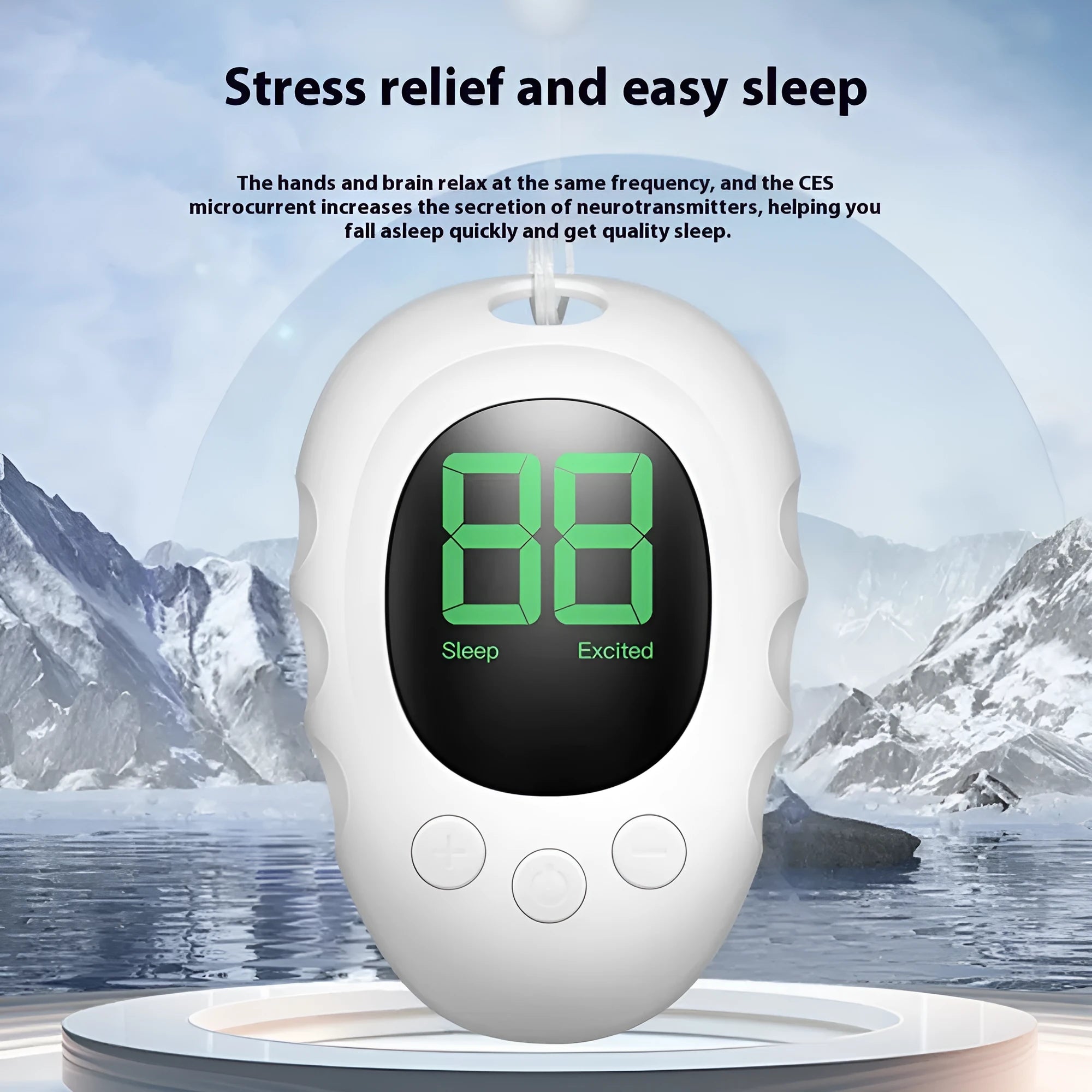 Silicone sleep aid hand grip stress reliever with handheld remote control in black, white, or green.