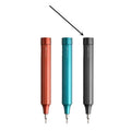 24-in-1 electronics repair screwdriver set with aluminium alloy handle and magnetic bit storage in three colour options
