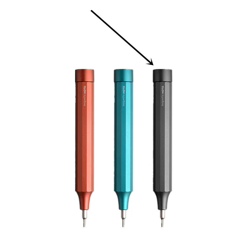 24-in-1 electronics repair screwdriver set with aluminium alloy handle and magnetic bit storage in three colour options