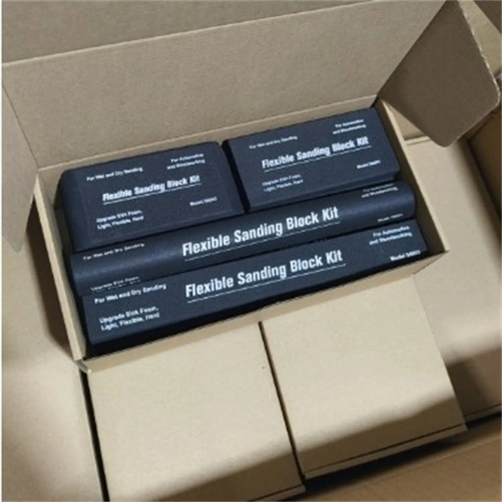 7 black EVA frosted metal blocks for engraving and marking applications