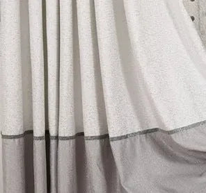 Simple blackout curtain panel showing one of three header styles: hook, Korean hook, or rings.