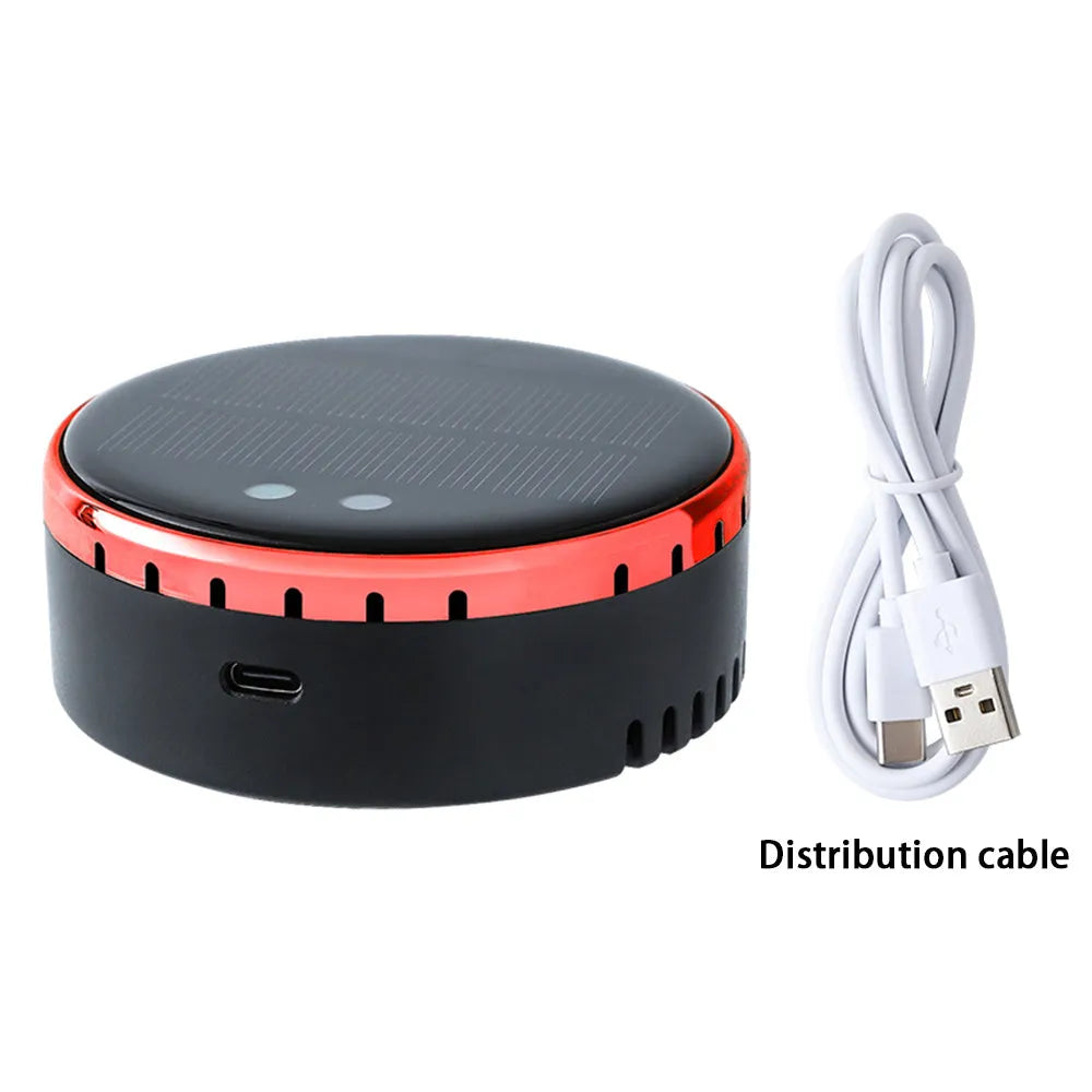 Solar-powered car mounted air humidifier in black, gold or red with adjustable mist control