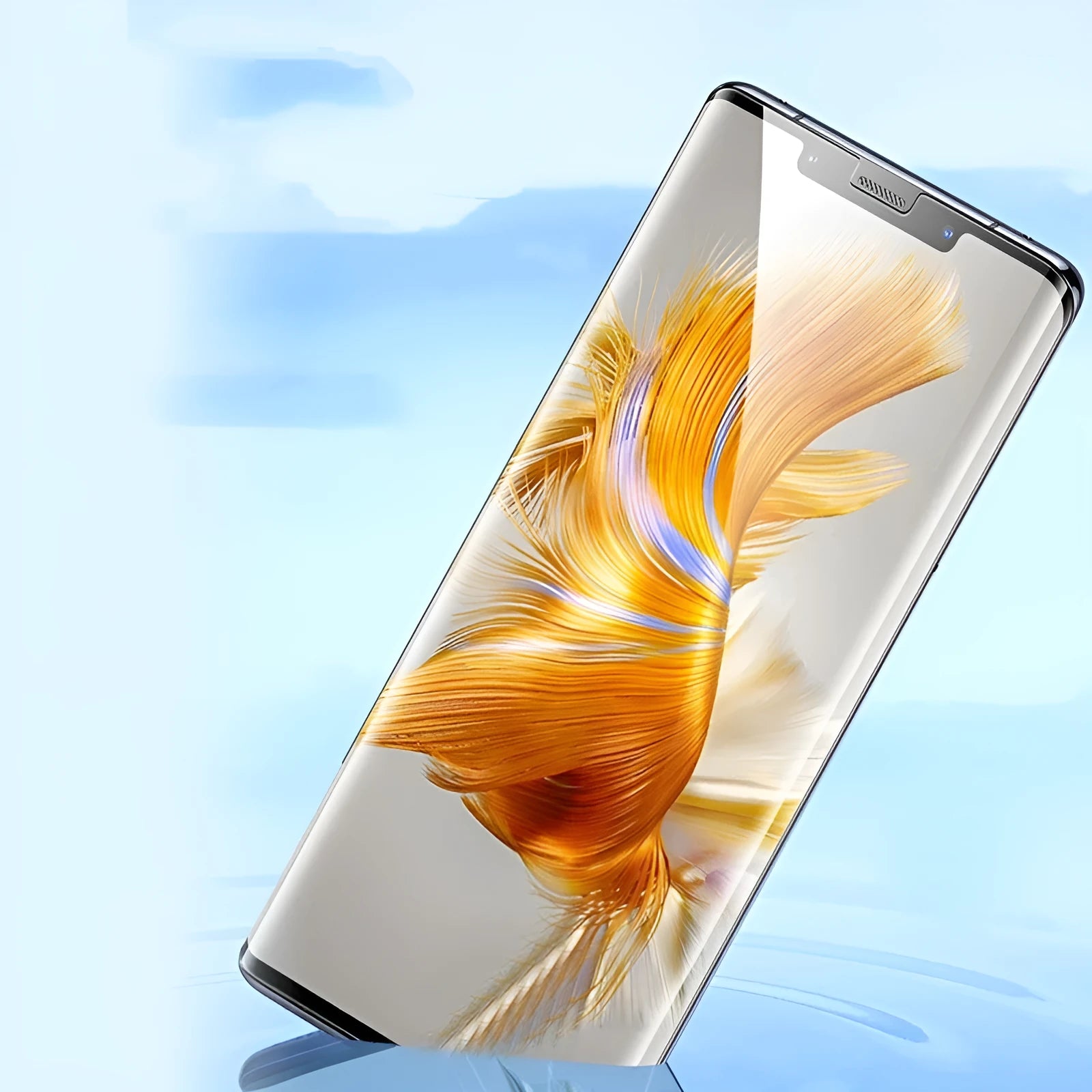 Flexible TPU screen protector for Huawei Mate60 phone with anti-fingerprint coating.