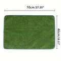 Green artificial grass dog toilet training mat showing realistic turf texture for pet familiarity