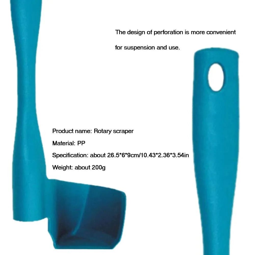 Rotary Thermomix scraper for TM6 TM5 TM31, food grade PP, 22.5cm, blue or black