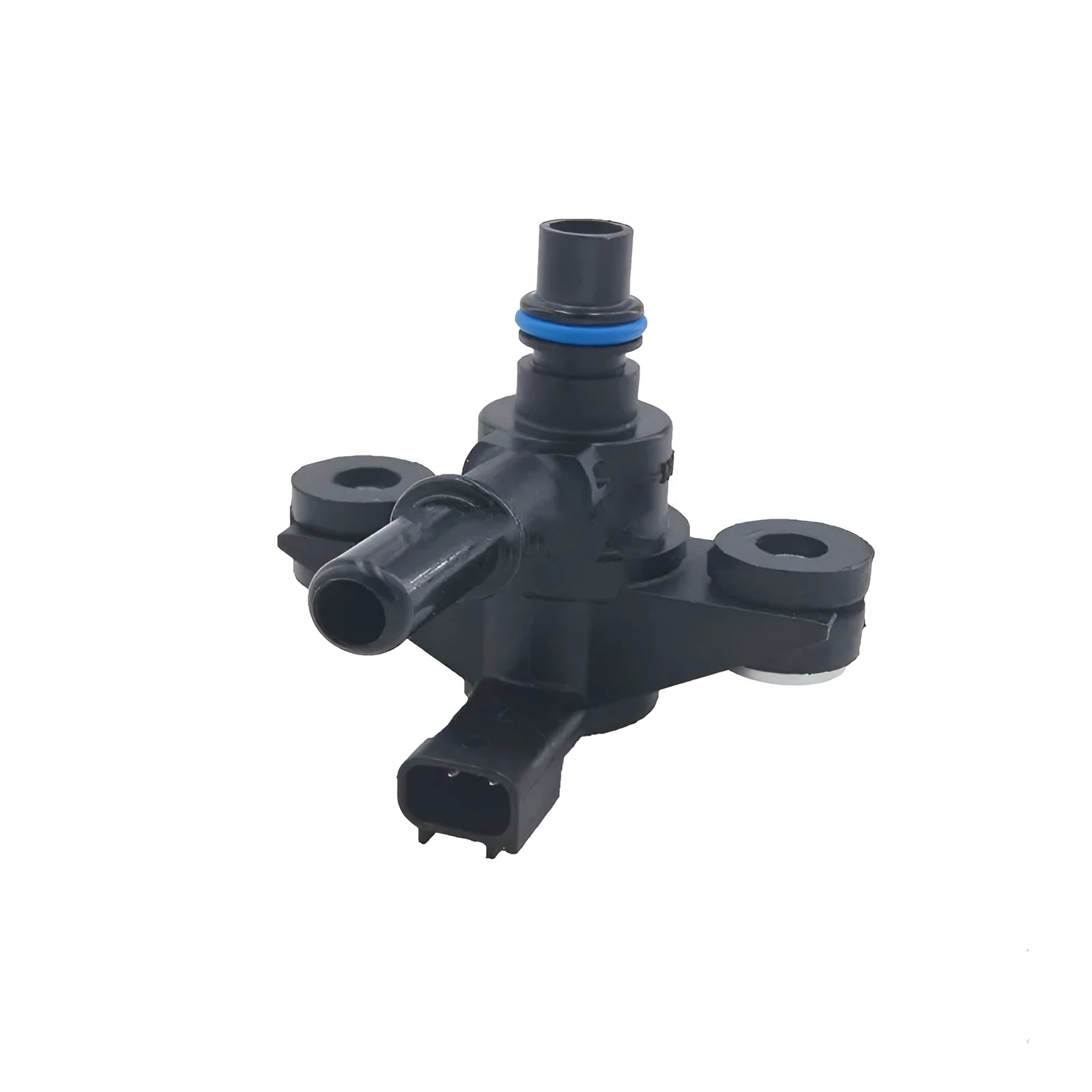 Black ABS plastic Ford turbo solenoid valve with model number AU5A-9G866-AB
