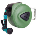 Automatic retractable hose reel with 10m PVC water pipe on water drum bobbin winder for car wash and garden watering