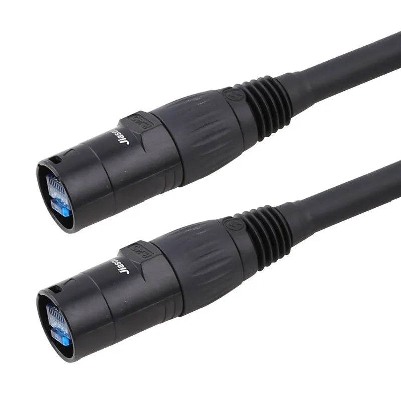 Cat6 RJ45 network docking converter cable extension connector showing plug cord terminations