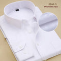 Men's black long sleeve business shirt in slim fit cotton cardigan style
