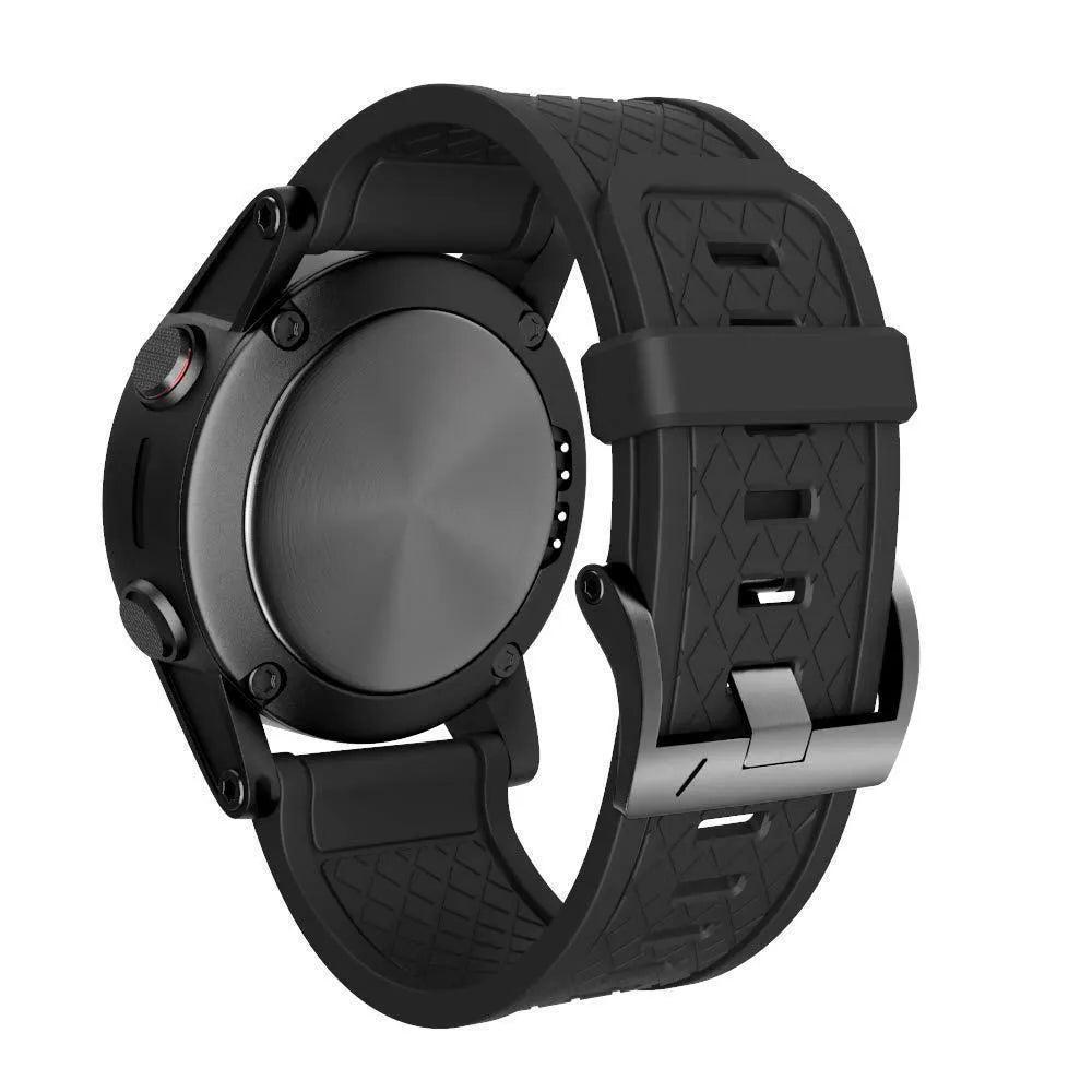 Jiaming 26mm silicone watch strap with black stainless steel bottom in multiple colour options