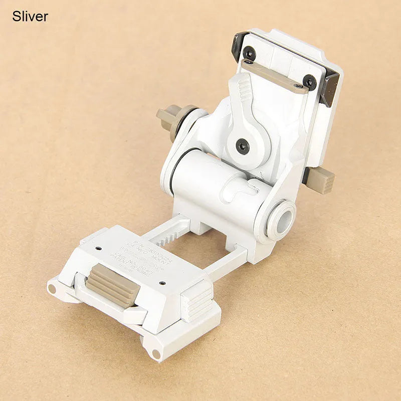 Strong dark earth metal alloy L4 G24 NVG fast helmet mount with OPS breakaway base