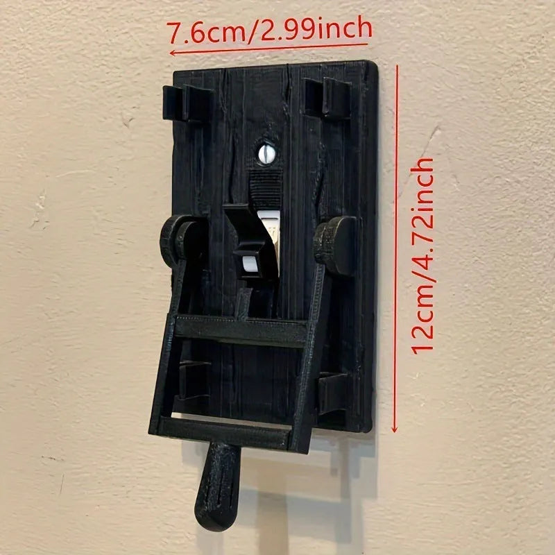 Retro style single-gang mechanical electrical switch panel for exposed wall mounting