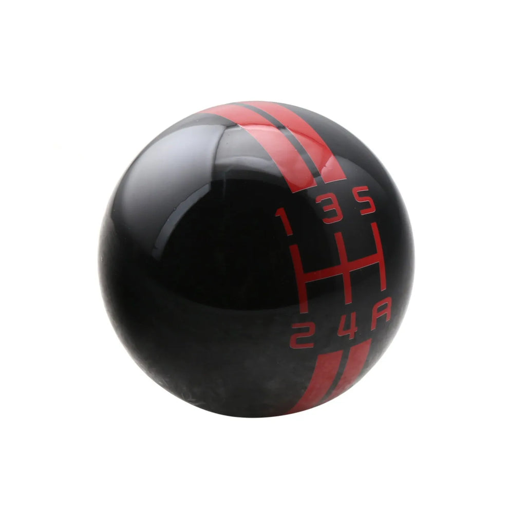 Black ball car gear head with 5-gear pattern lettering and three screw accessories