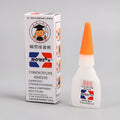 Specialised instant strong adhesive glue for shoe repairs in 3g and 8g tube formats