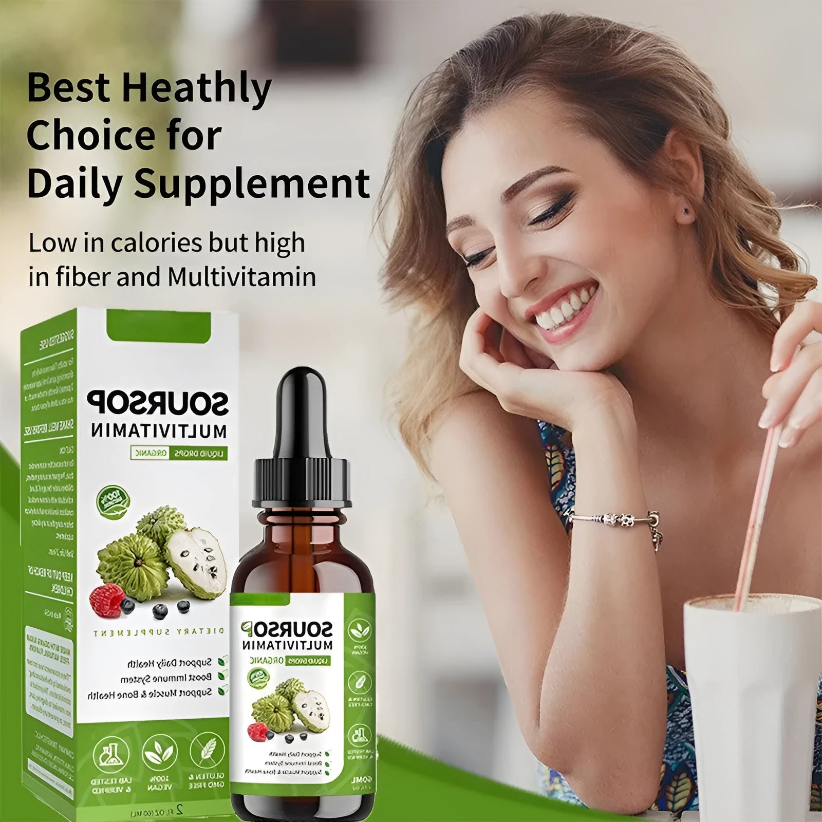 60ml bottle of edible care drops in prickly fruit and lychee flavours for adult use.