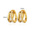 Women's copper butterfly earrings with geometric heart, star, and bow shapes and cubic zirconia stones.