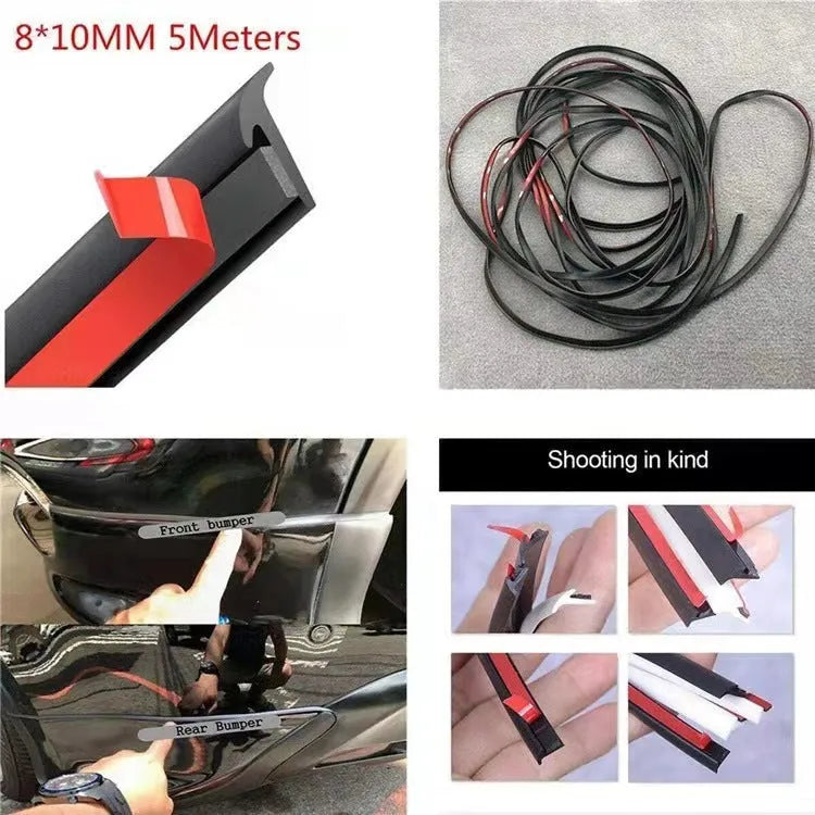 TPE rubber bar gap filler seal strip for car bumper protection and door window sealing