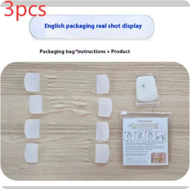 Skin tone neck firming adhesive tape with lifting strips and patches