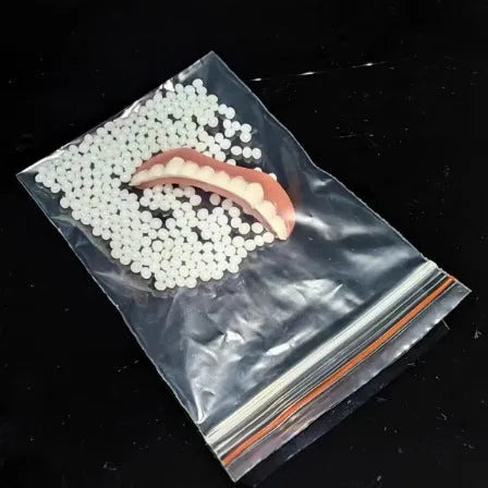 Silicone simulation smile dentures tooth socket in colour box packaging