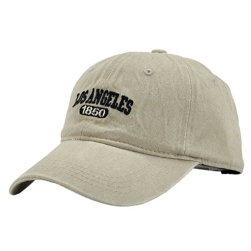 Acrylic personalised distressed letters embroidered peaked cap with conical retro crown