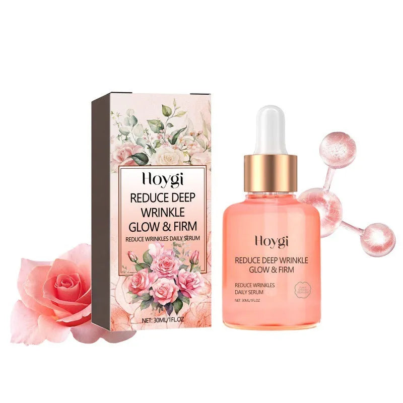 30ml rose essential oil bottle for facial wrinkles and brightening