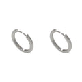 Geometric women's ear clip with real gold plating in gold colour showing round eyelet design