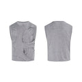 Men's solid colour Lyocell vest with round neck tank-top design for summer wear