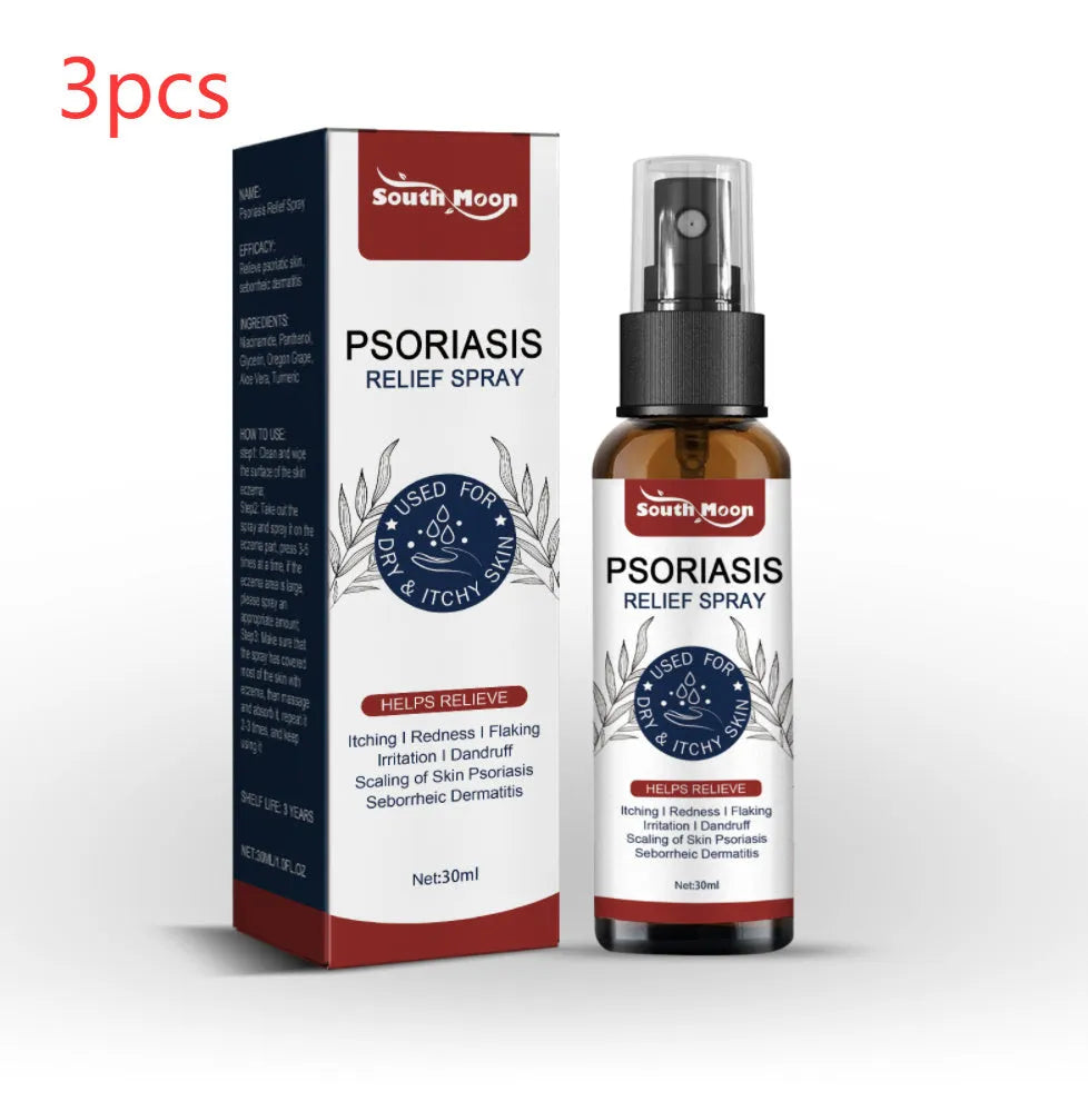 30ml bottle of body care spray for sensitive skin with soothing ingredients.