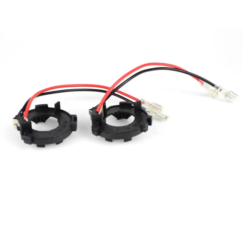 Black H7 LED headlight adapter bracket for Volkswagen Golf 5 MK5 GTI Jetta NF conversion