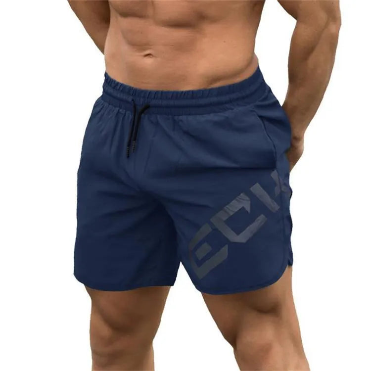 Men's elastic training running shorts in quick-drying chemical fibre blend available in four colours