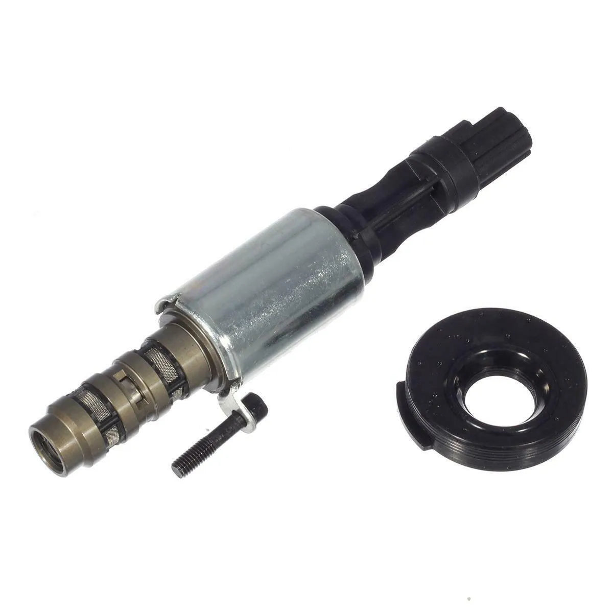 Ford motor oil control valve VVT solenoid with OEM part numbers for Mustang and Lincoln.