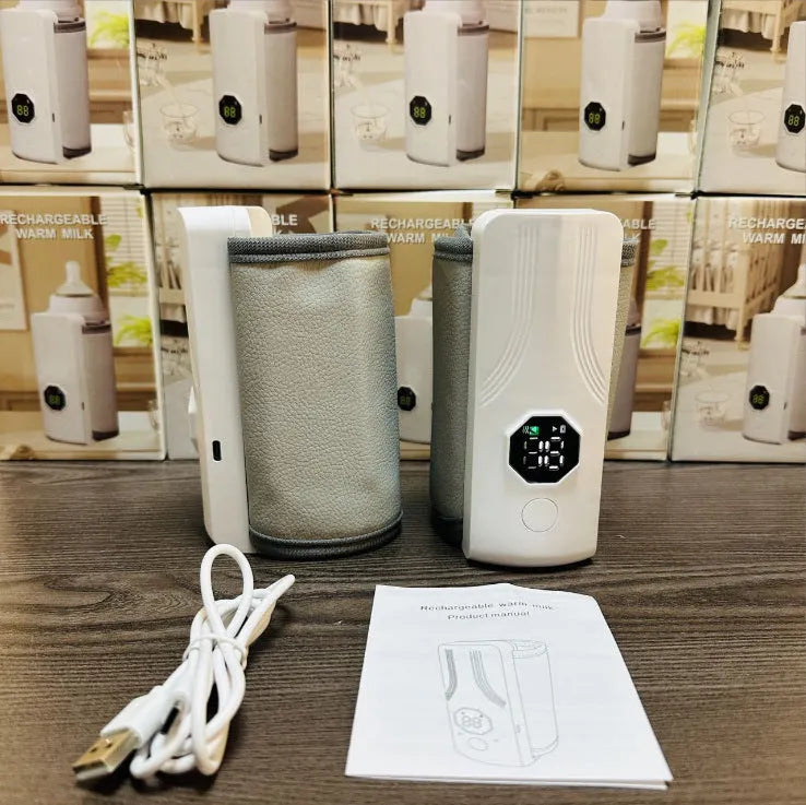 Grey and white car charger electric milk warmer with 36W heating power