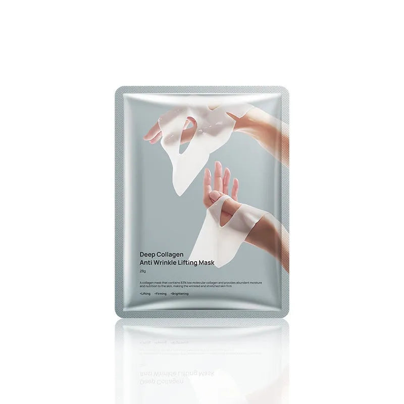 Collagen facial sheet mask with 28ml anti-wrinkle moisturising serum