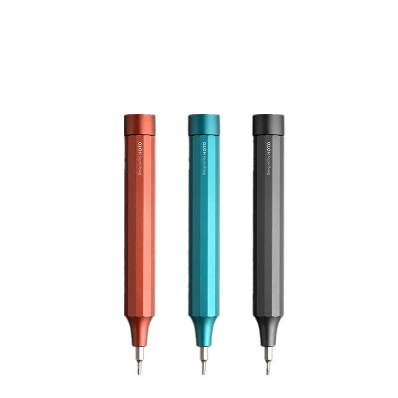24-in-1 electronics repair screwdriver set with aluminium alloy handle and magnetic bit storage in three colour options